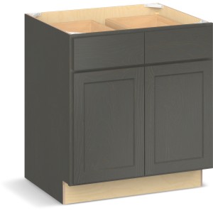 RELIABILT Parkstone II Base Cabinet, Slate Stained, 30" W, 2 Doors 2 Drawers, Fully Assembled, ADA - 641081 | Lowe's Pro Supply